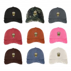 COFFEE MUG Distressed Dad Hat Embroidered Brewed Beverage Cap Hat  Many Colors  eb-47326023